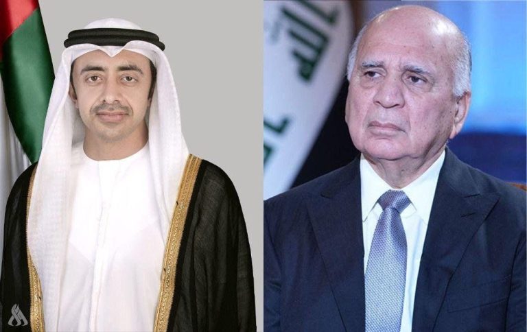 وزير الخارجية فؤاد حسين وسمو الشيخ عبد الله بن زايد يبحثان تعزيز العلاقات العراقية الإماراتية ودعم جهود الاستقرار الإقليمي